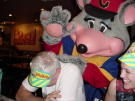 Chuck E Cheese<br>reprimanding Bob L.